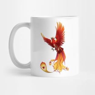 Golden Fire Phoenix Mug